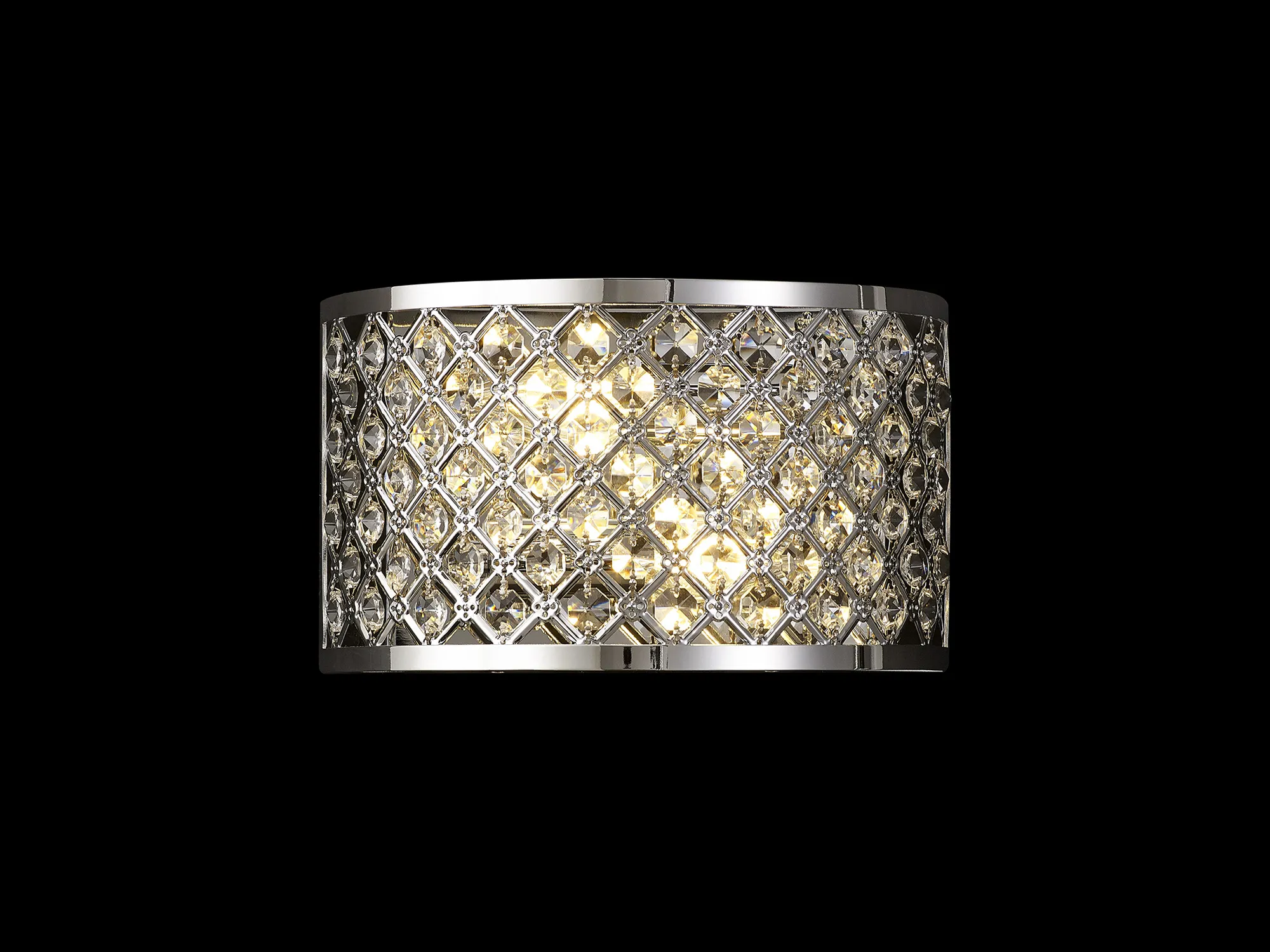 Sasha Crystal Wall Lights Deco Flush Crystal Wall Lights